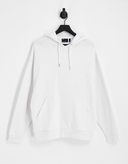 ASOS DESIGN oversized hoodie in white