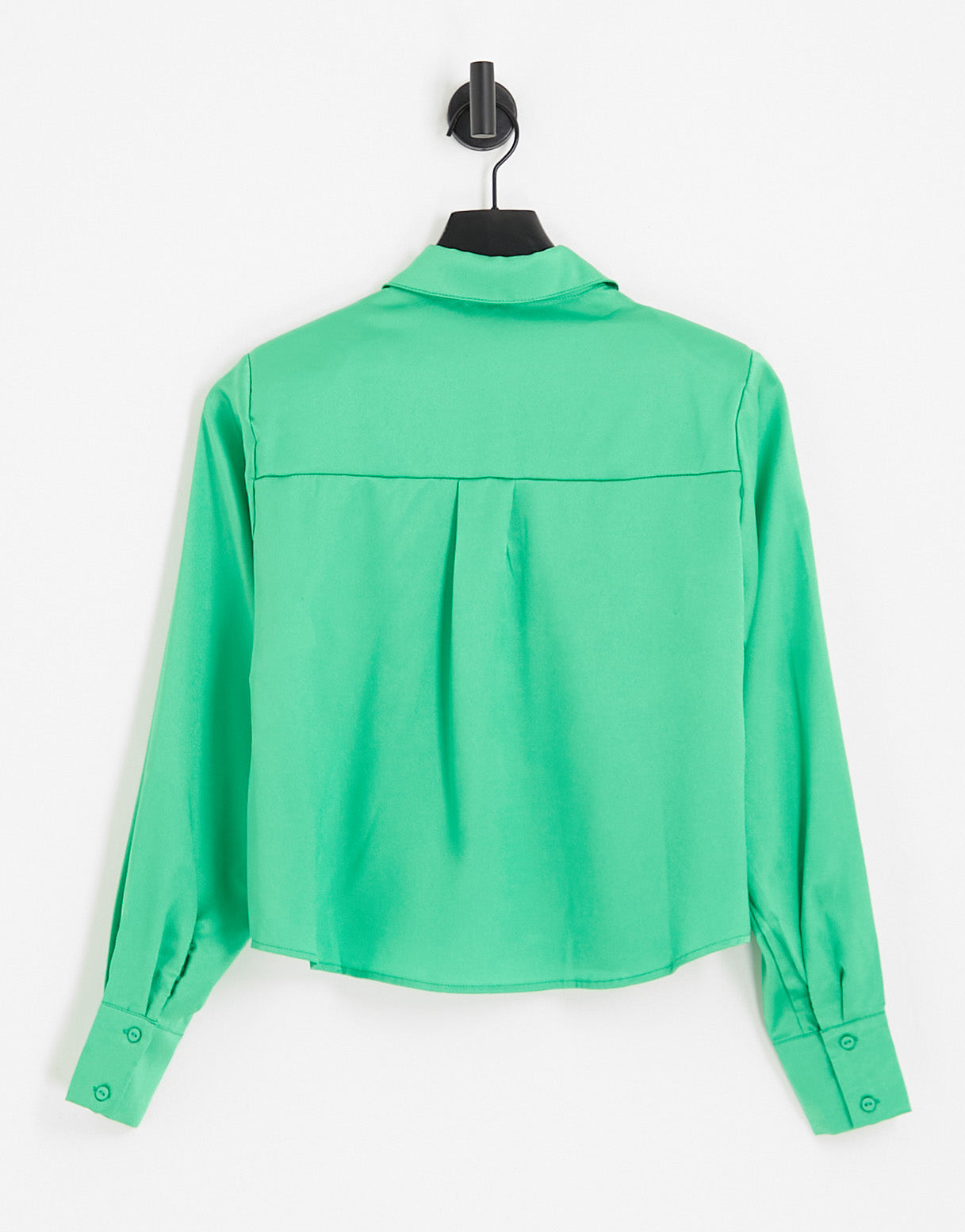 Vero Moda long sleeve shirt in satin green