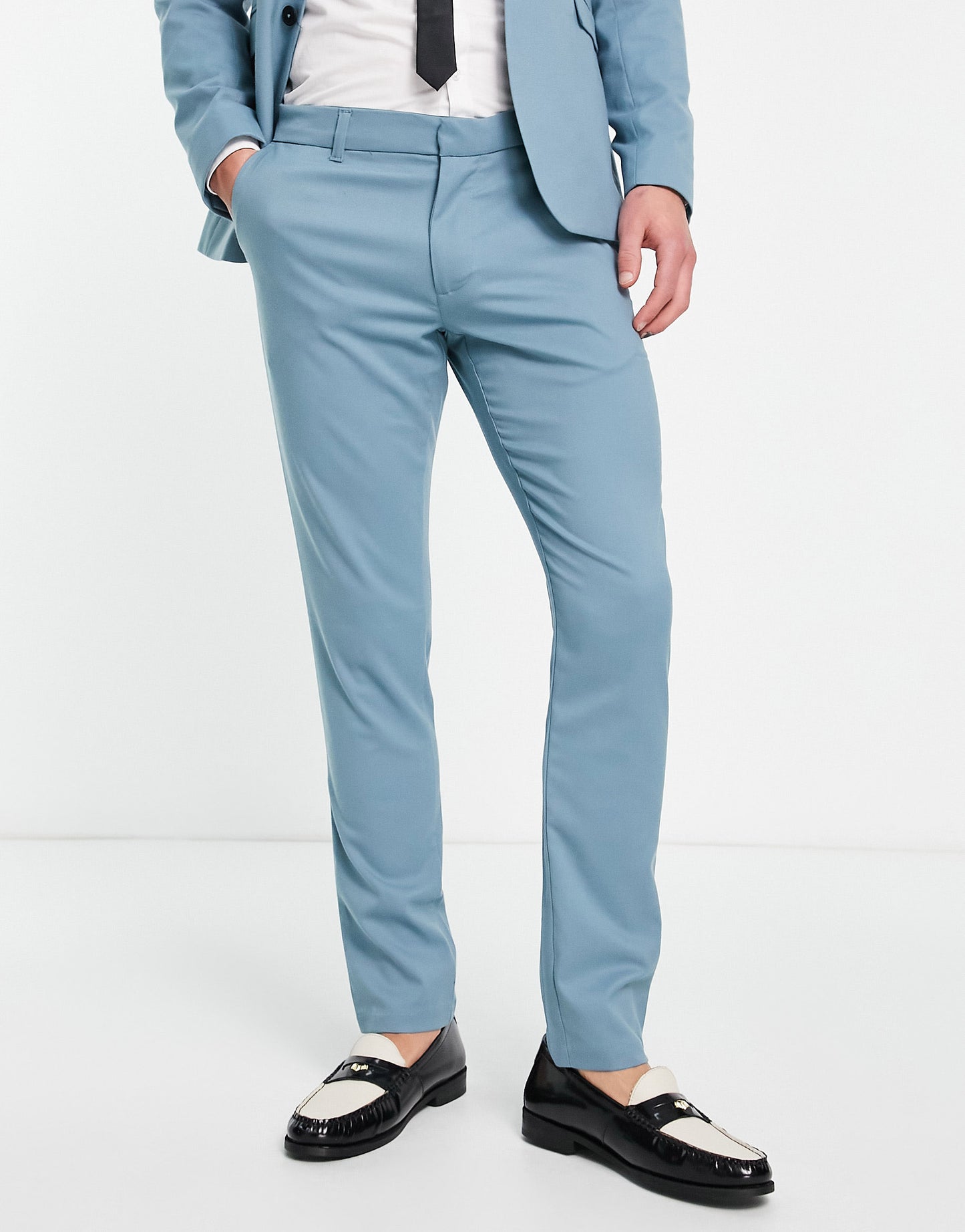 New Look skinny suit trousers in turquoise