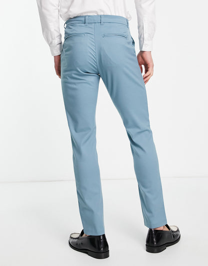 New Look skinny suit trousers in turquoise