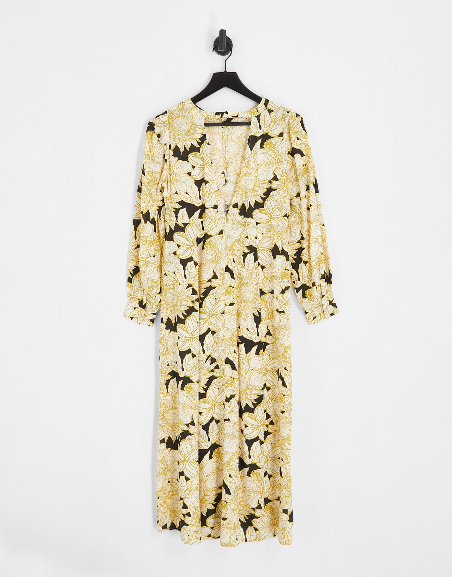 Vero Moda Petite aware maxi dress in yellow floral print