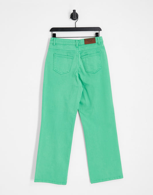 Noisy May amanda wide leg jean in green