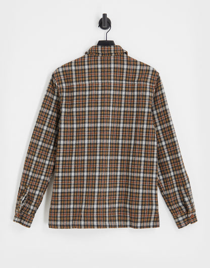 Gianni Feraud overshirt in brown check