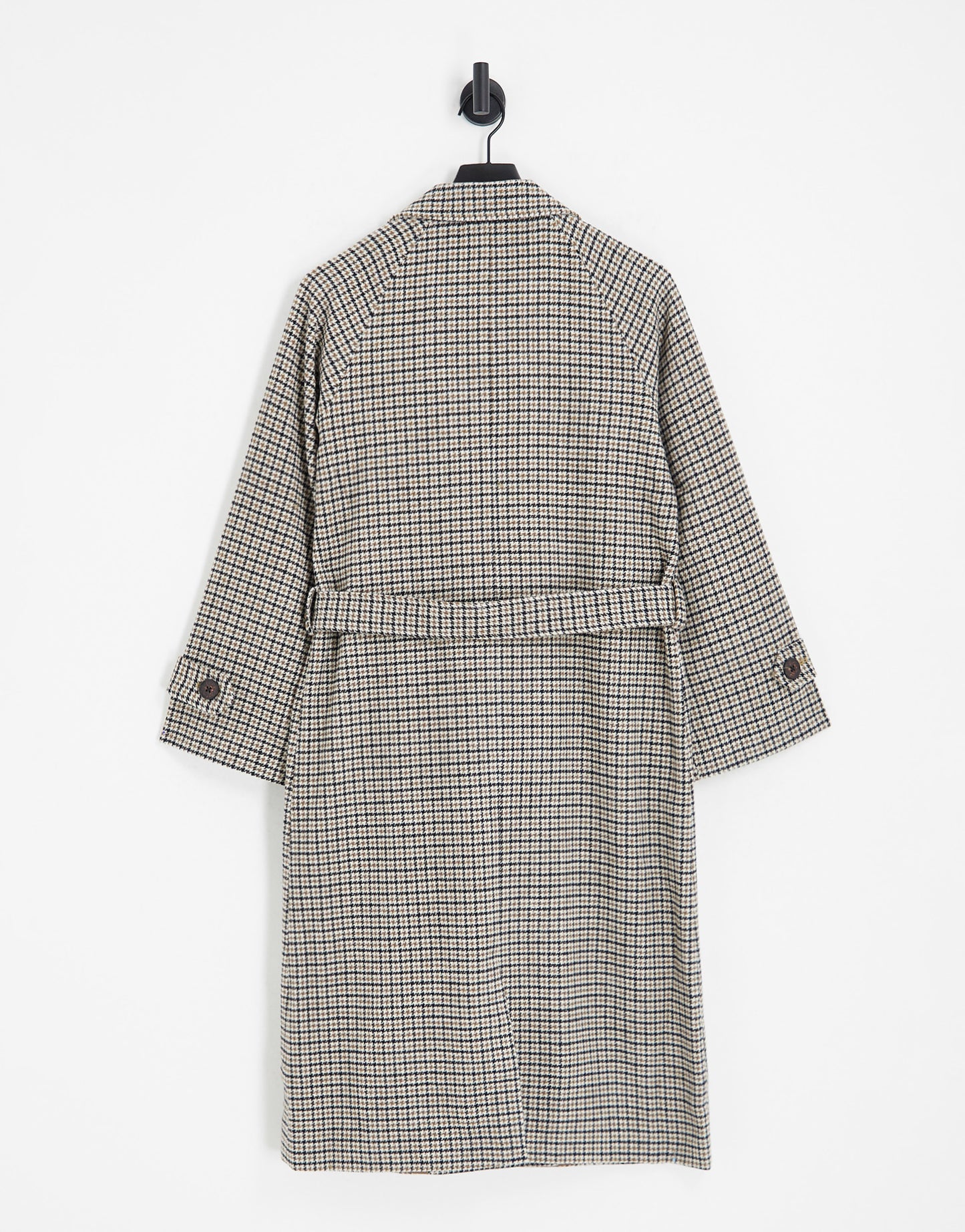 Object oversized trench coat in check