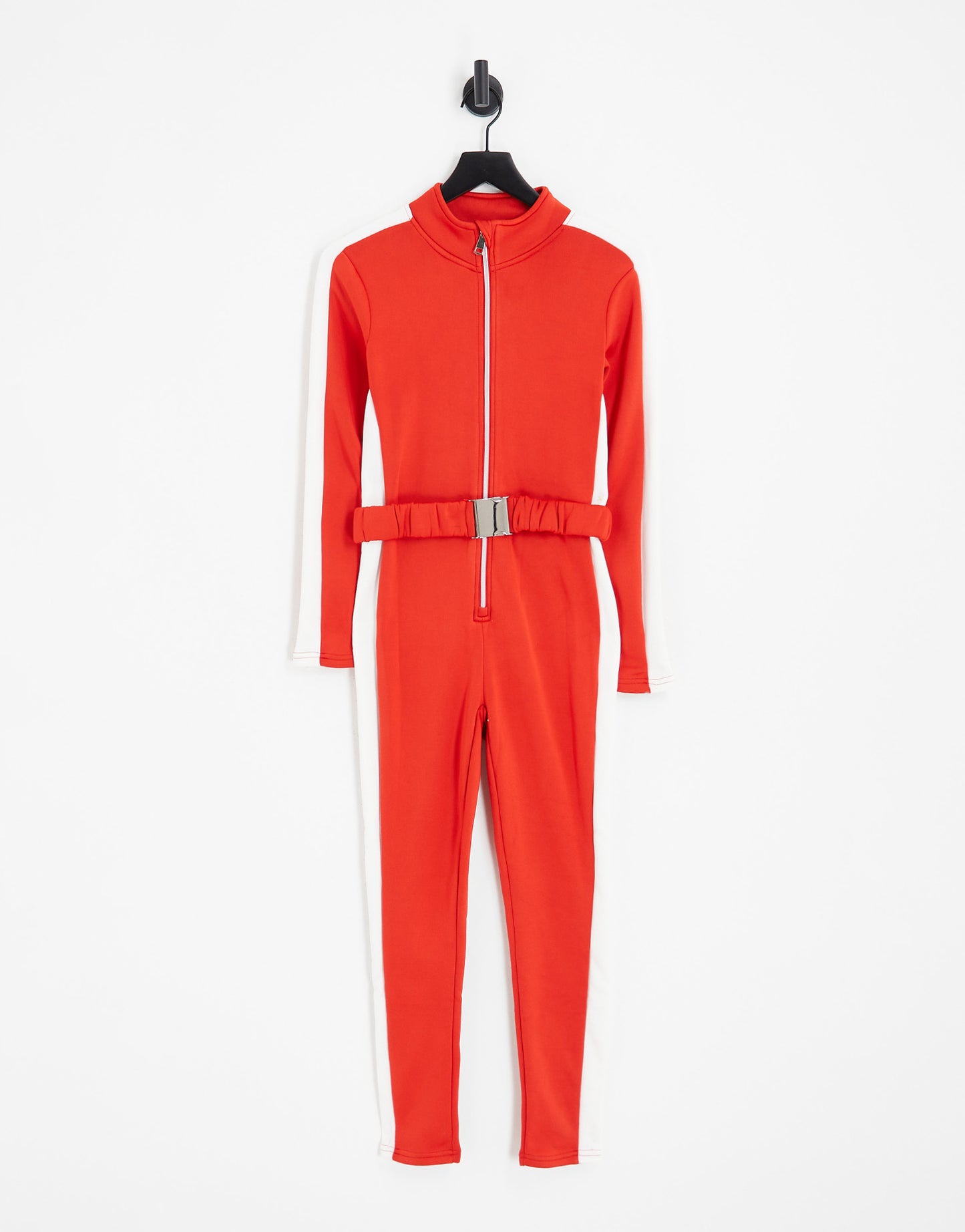 Threadbare Ski belted jumpsuit in red