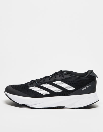 adidas Running Adizero SL20 trainers in black and white