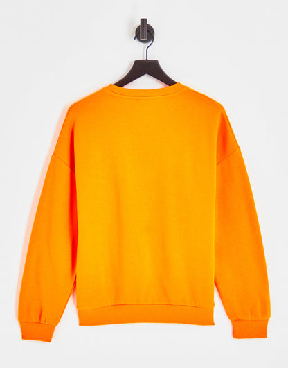 ASOS DESIGN co-ord ultimate oversized sweatshirt in orange