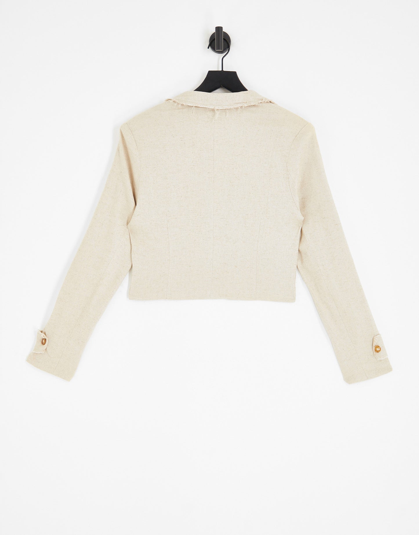 Amy Lynn cropped blazer in stone