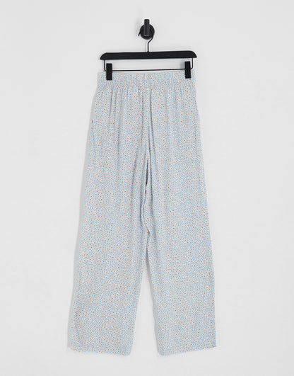 Monki elasticated waist trousers in pastel floral