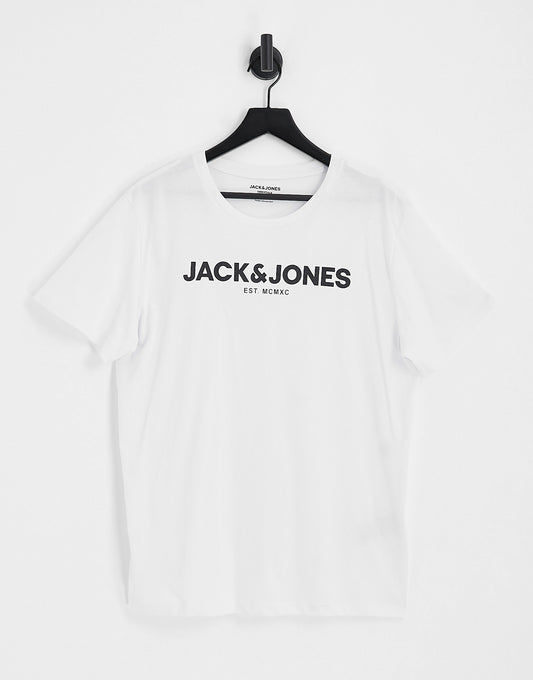 Jack & Jones logo t-shirt in white