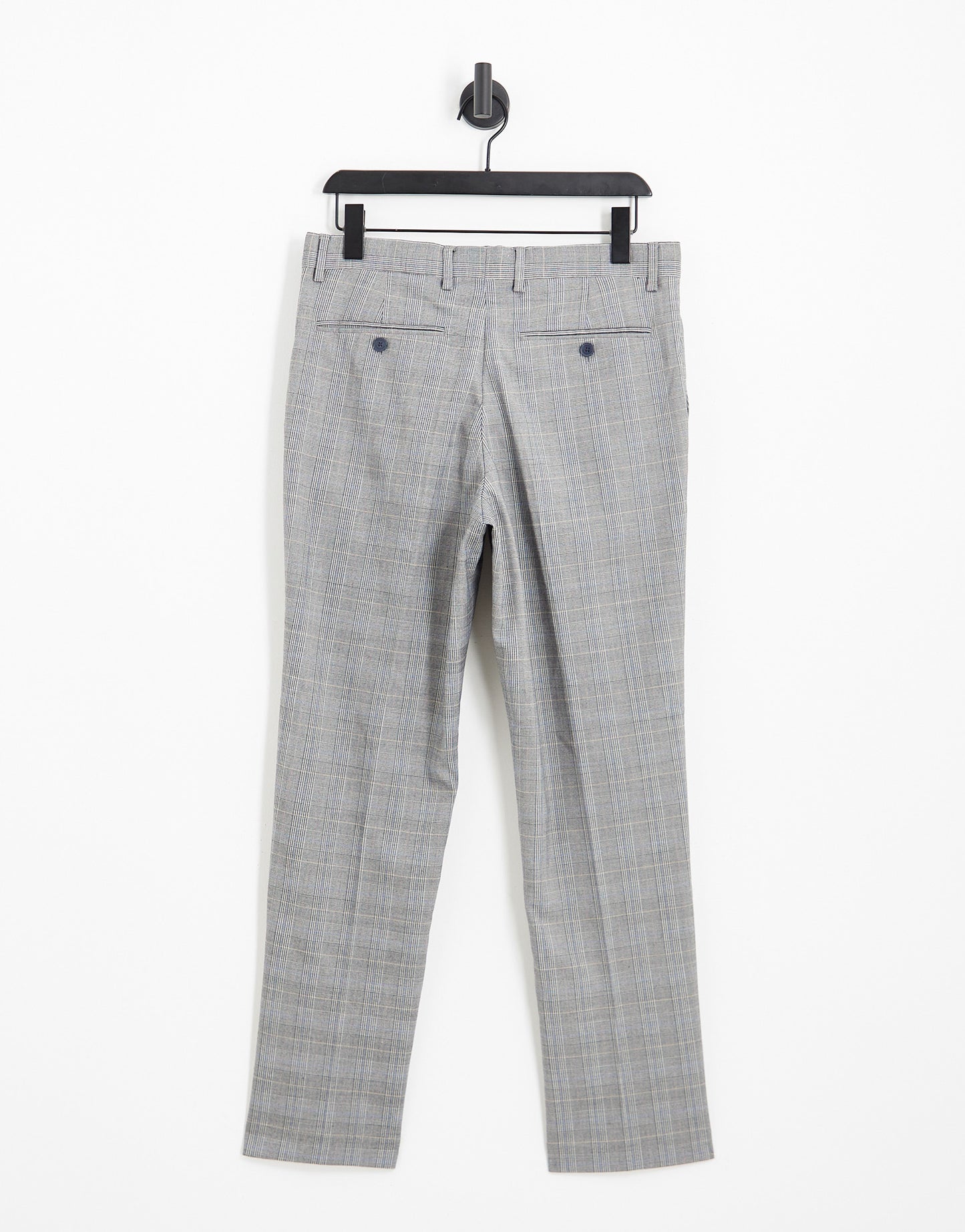 French Connection wedding suit trousers in grey check