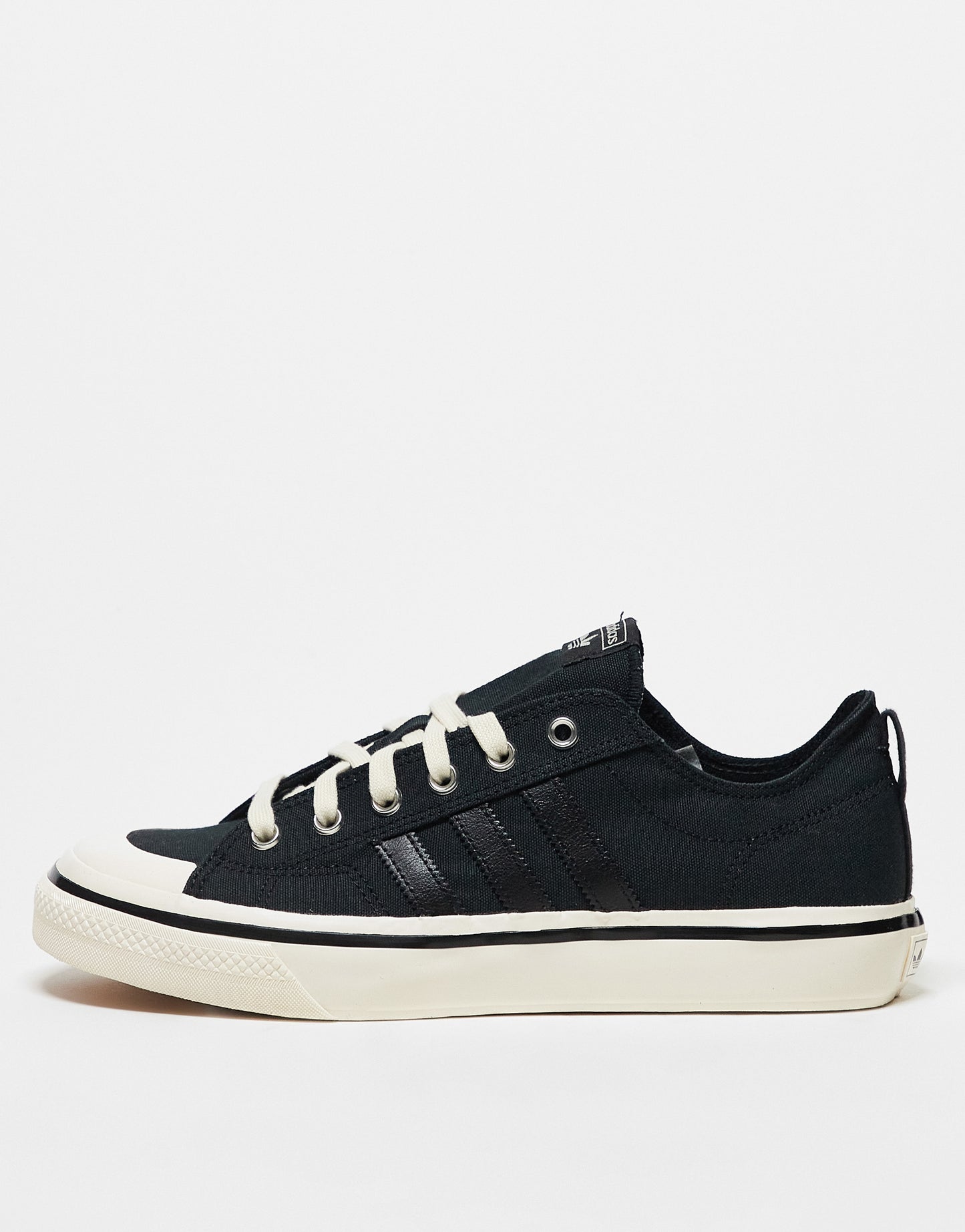 adidas Originals Nizza RF trainers in black and white