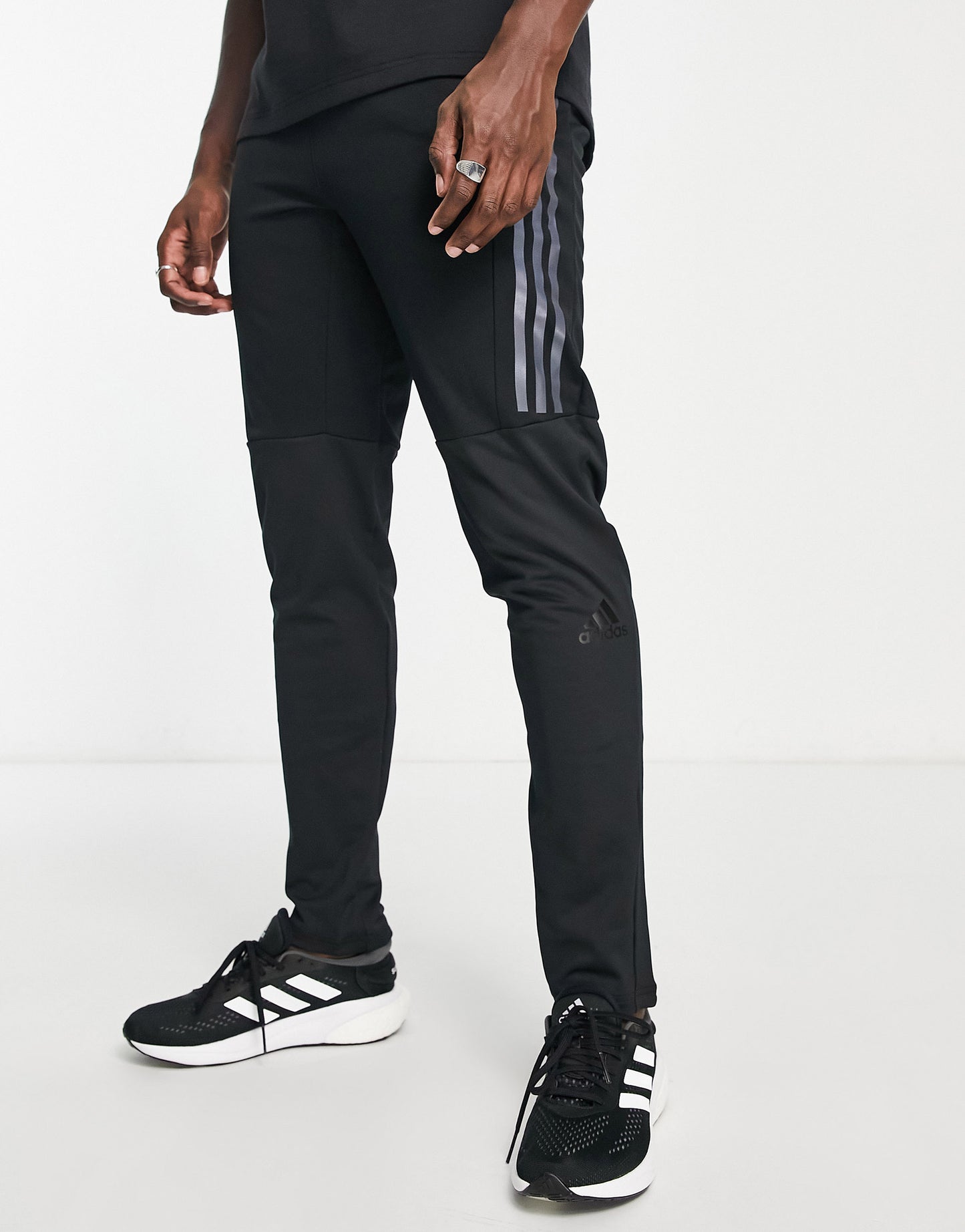 adidas Running Run Icons joggers in black