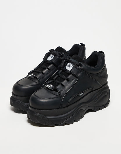 Buffalo London classic chunky sole trainers in black