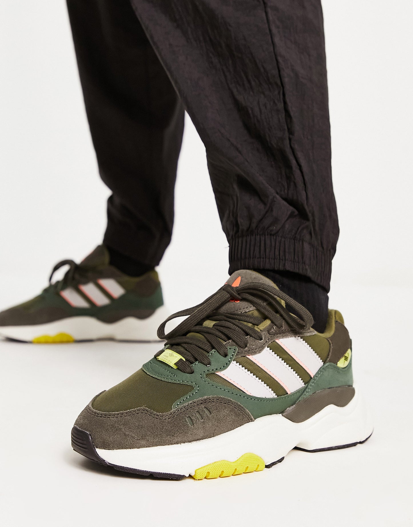 adidas Originals Retropy F3 trainers in khaki