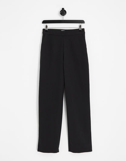 Vila wide leg trousers in black