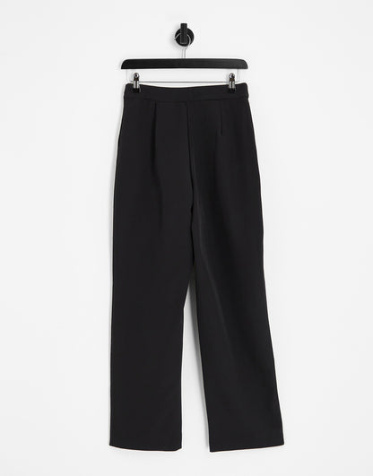 Vila wide leg trousers in black