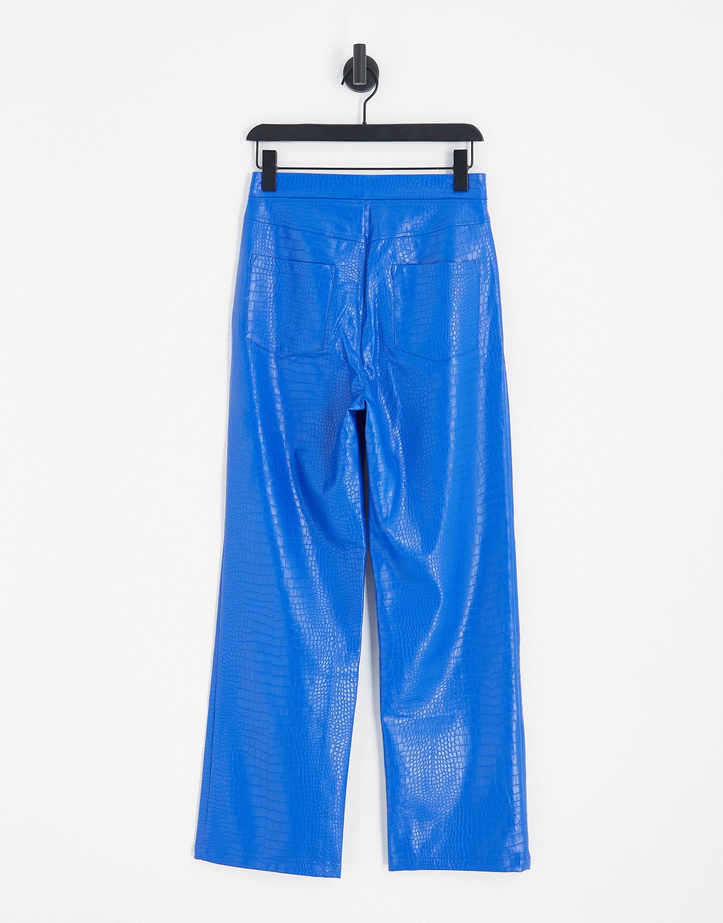 Vero Moda faux snake trousers in blue