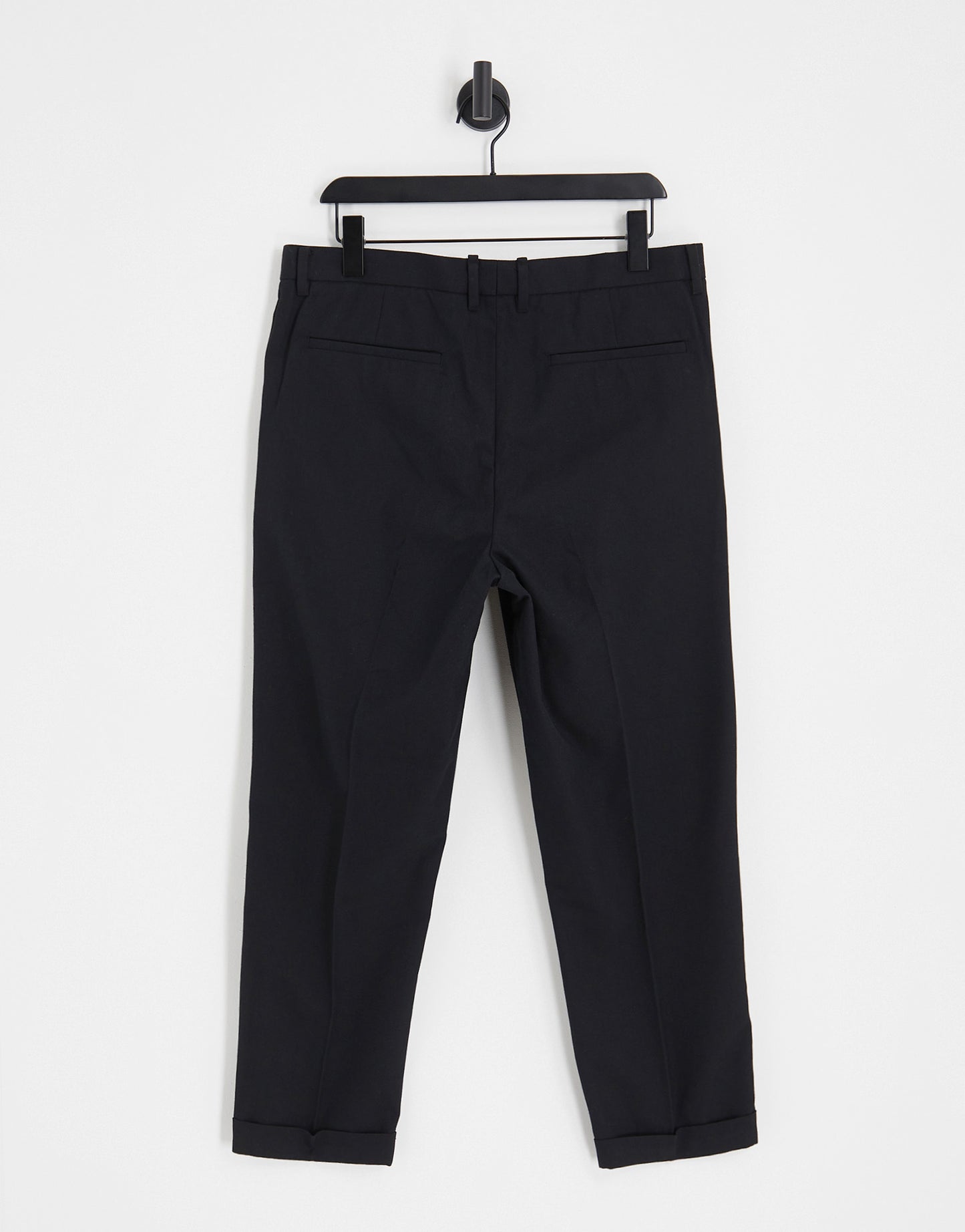 AllSaints Tallis cropped slim trouser in black