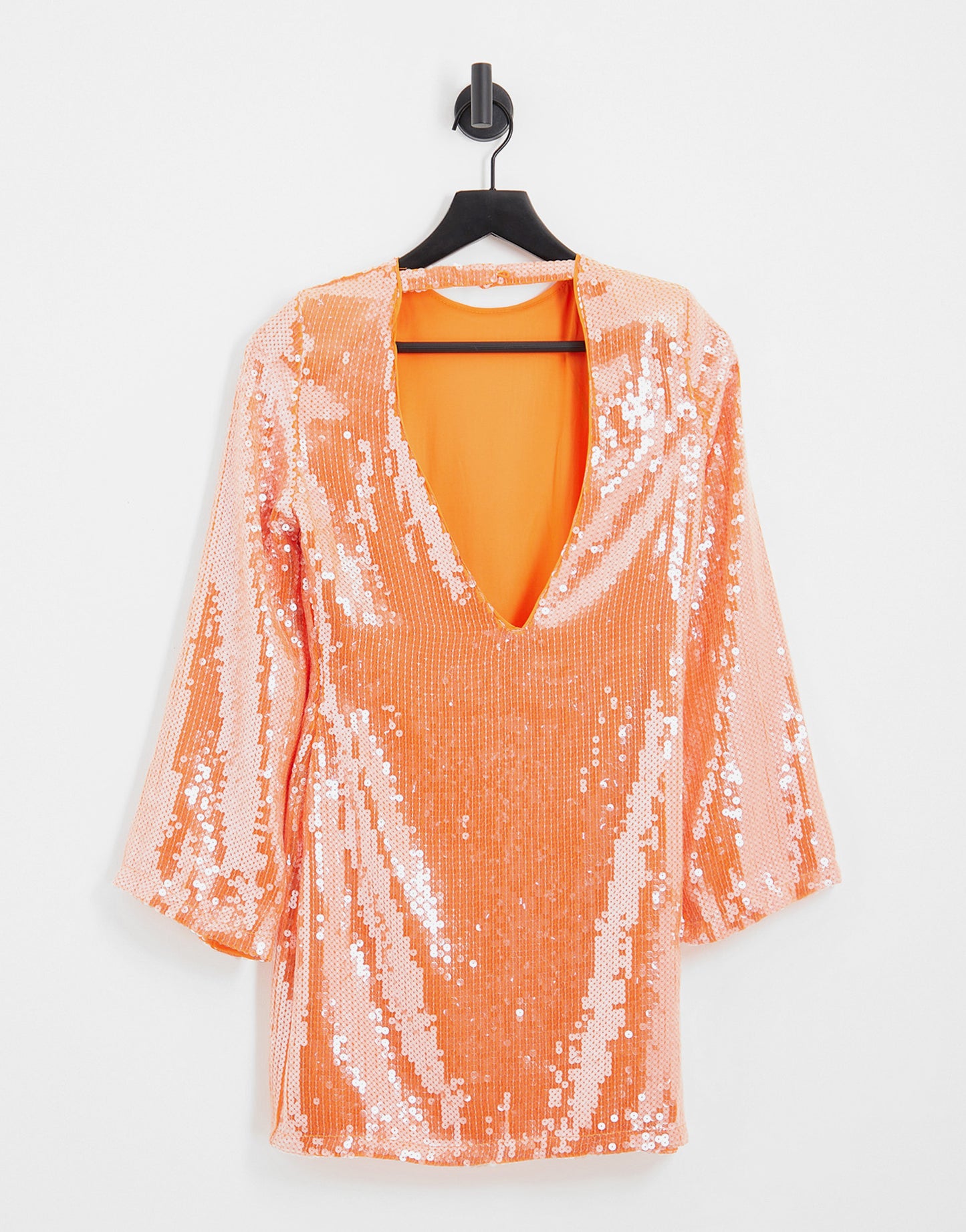 Pretty Lavish multi-way embellished mini dress in orange