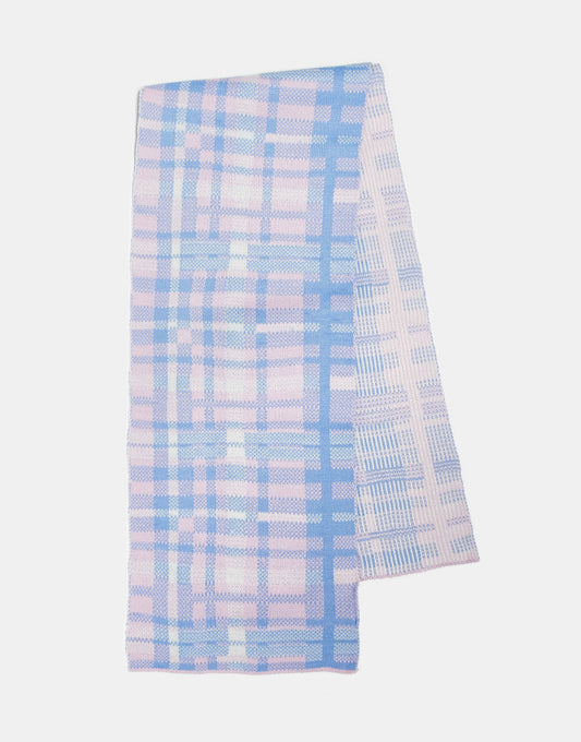 Threadbare scarf in pink and blue check