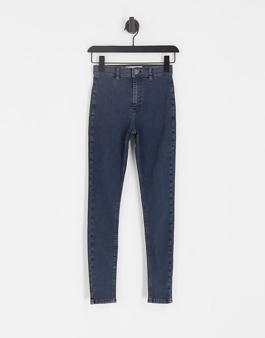 Topshop Joni jeans in blue black