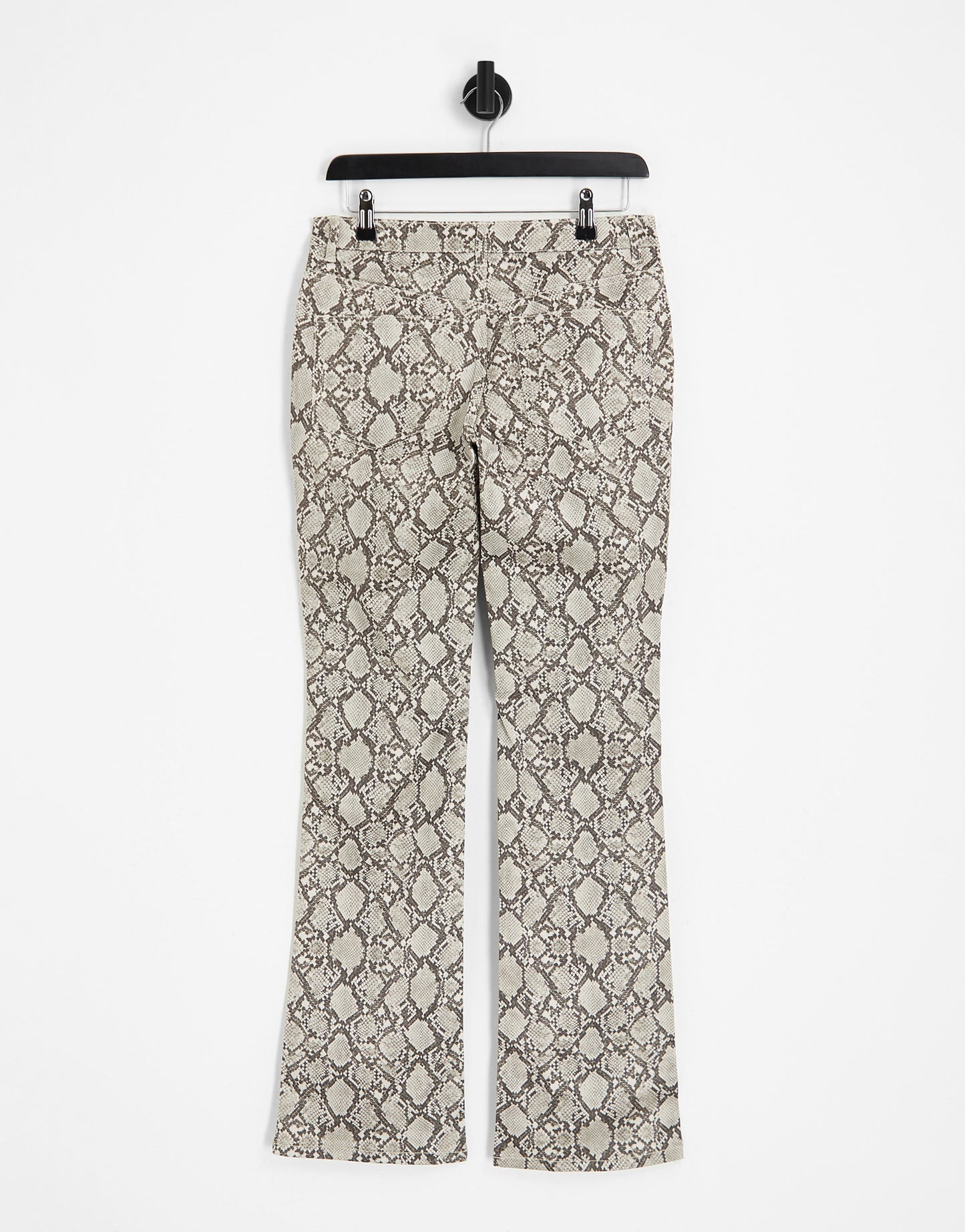 Weekday snake printed trousers in beige