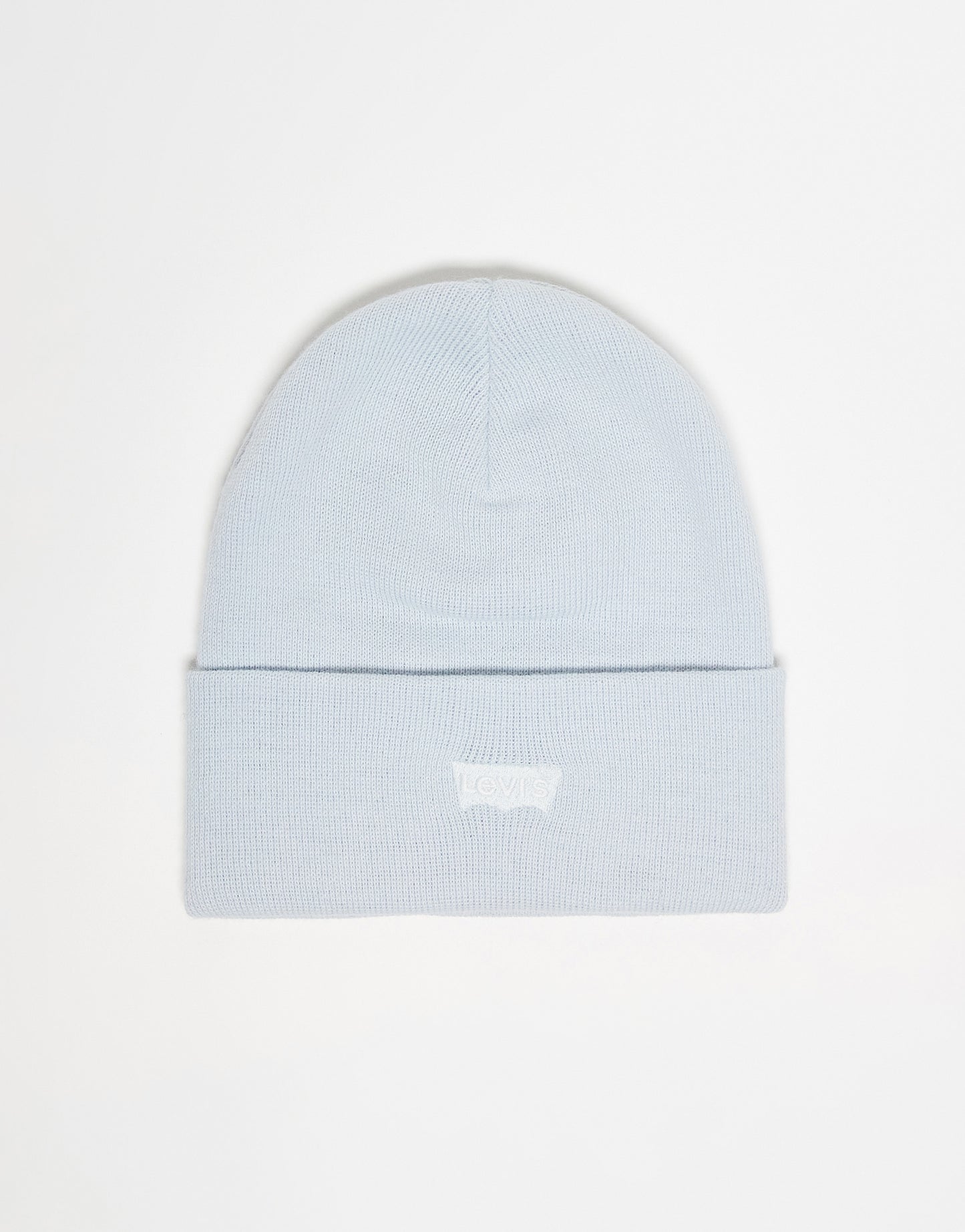 Levi's slouchy beanie tonal batwing logo in light blue