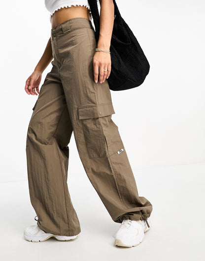 ASOS 4505 oversized utlity trouser in crinkle with pockets