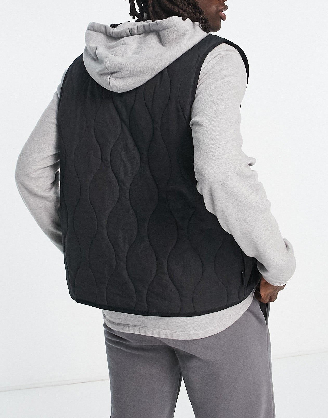 Puma Downtown collarless vest in black  - BLACK - BLACK