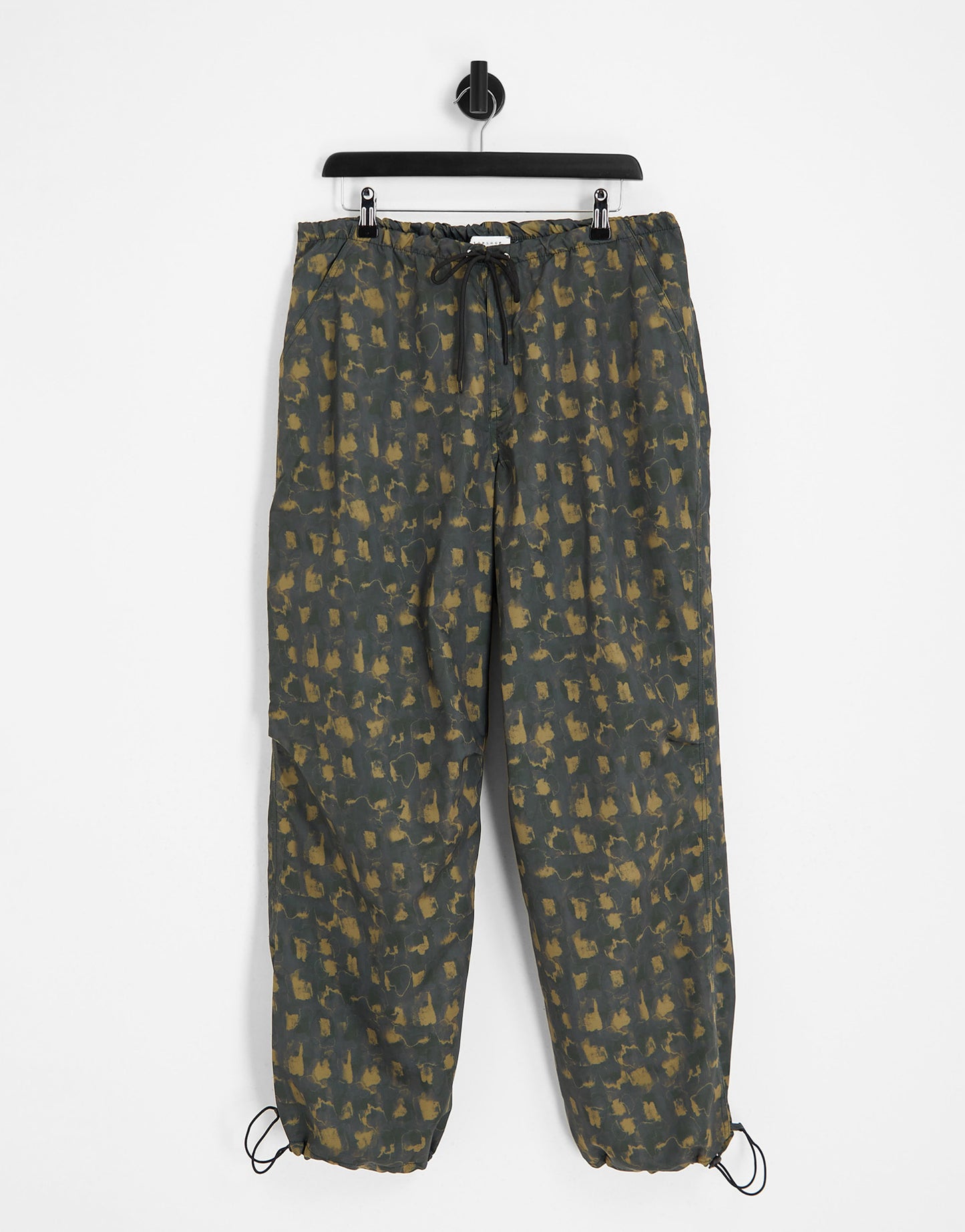 Topshop graphic printed balloon nylon paracute trouser in multi