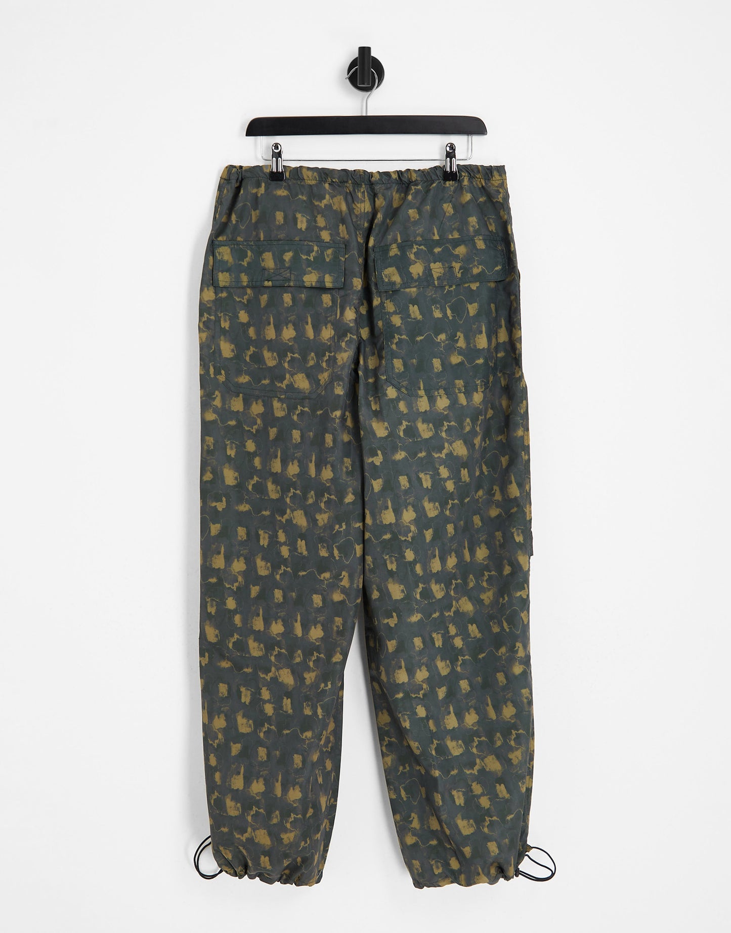 Topshop graphic printed balloon nylon paracute trouser in multi