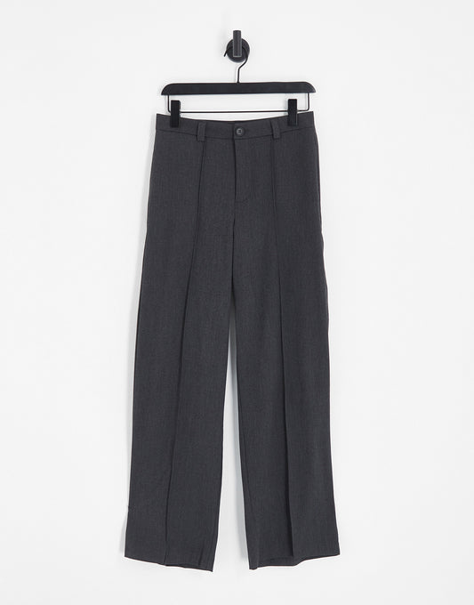 Vero Moda tailored dad trousers in grey