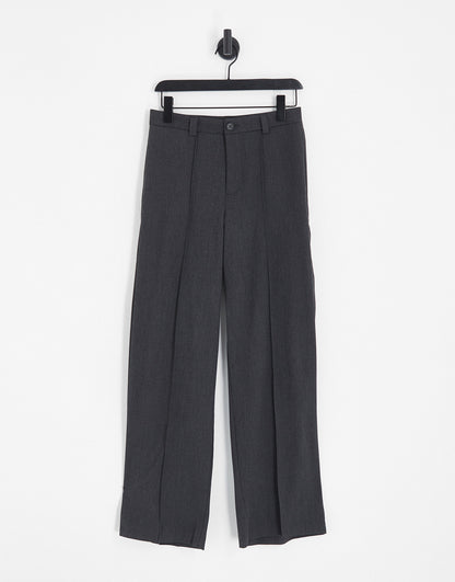 Vero Moda tailored dad trousers in grey