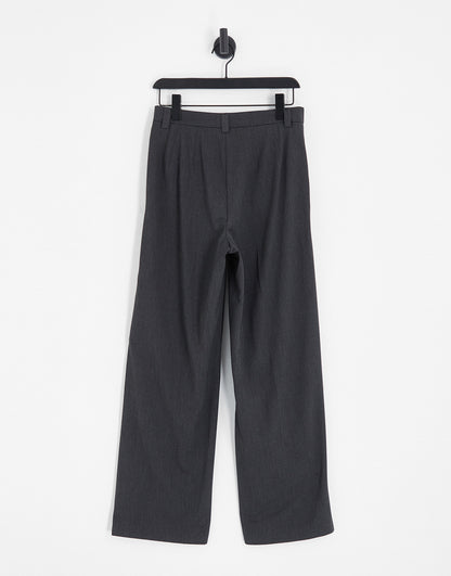 Vero Moda tailored dad trousers in grey