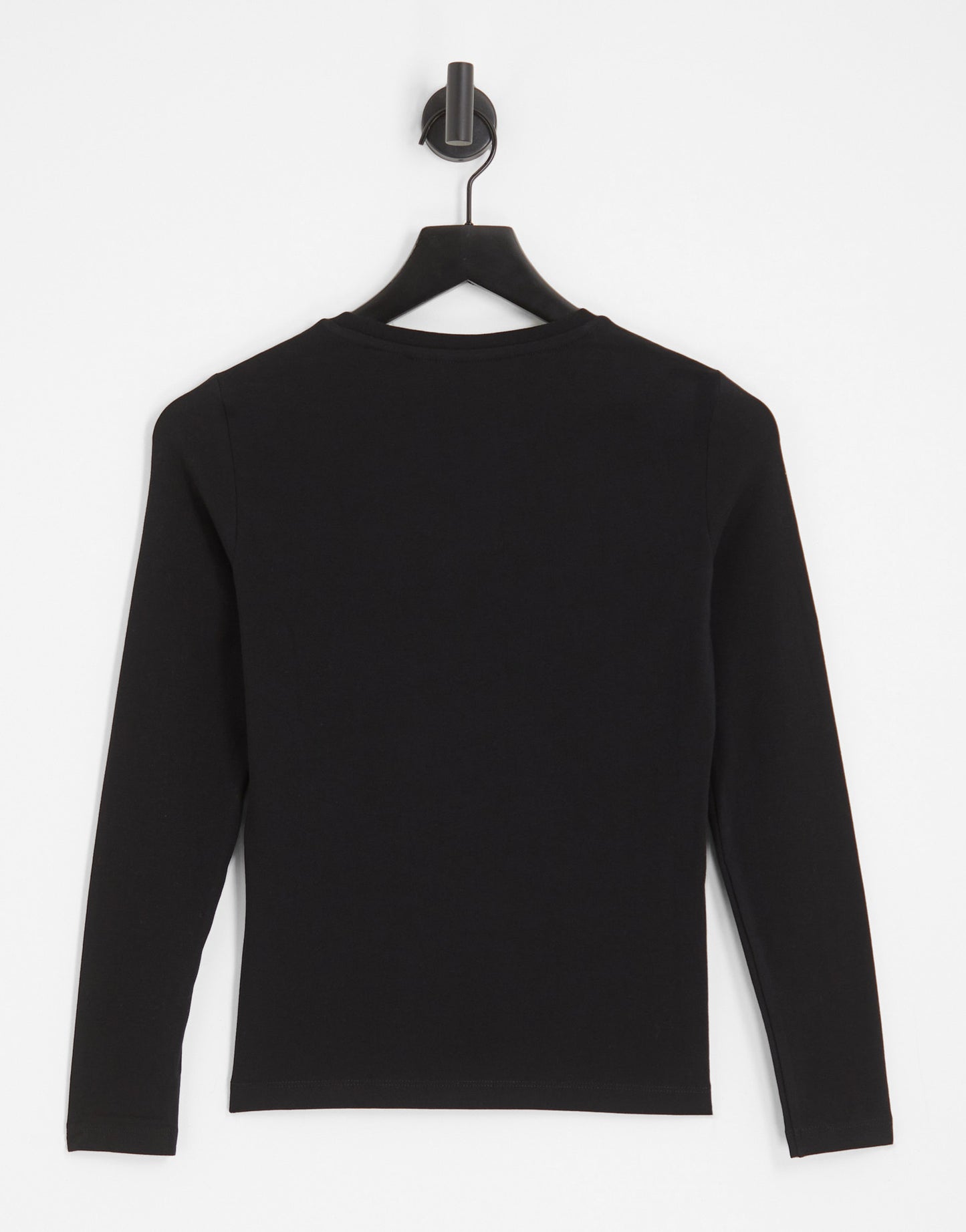 ASOS DESIGN Petite ultimate slim fit t-shirt with long sleeves in cotton in black