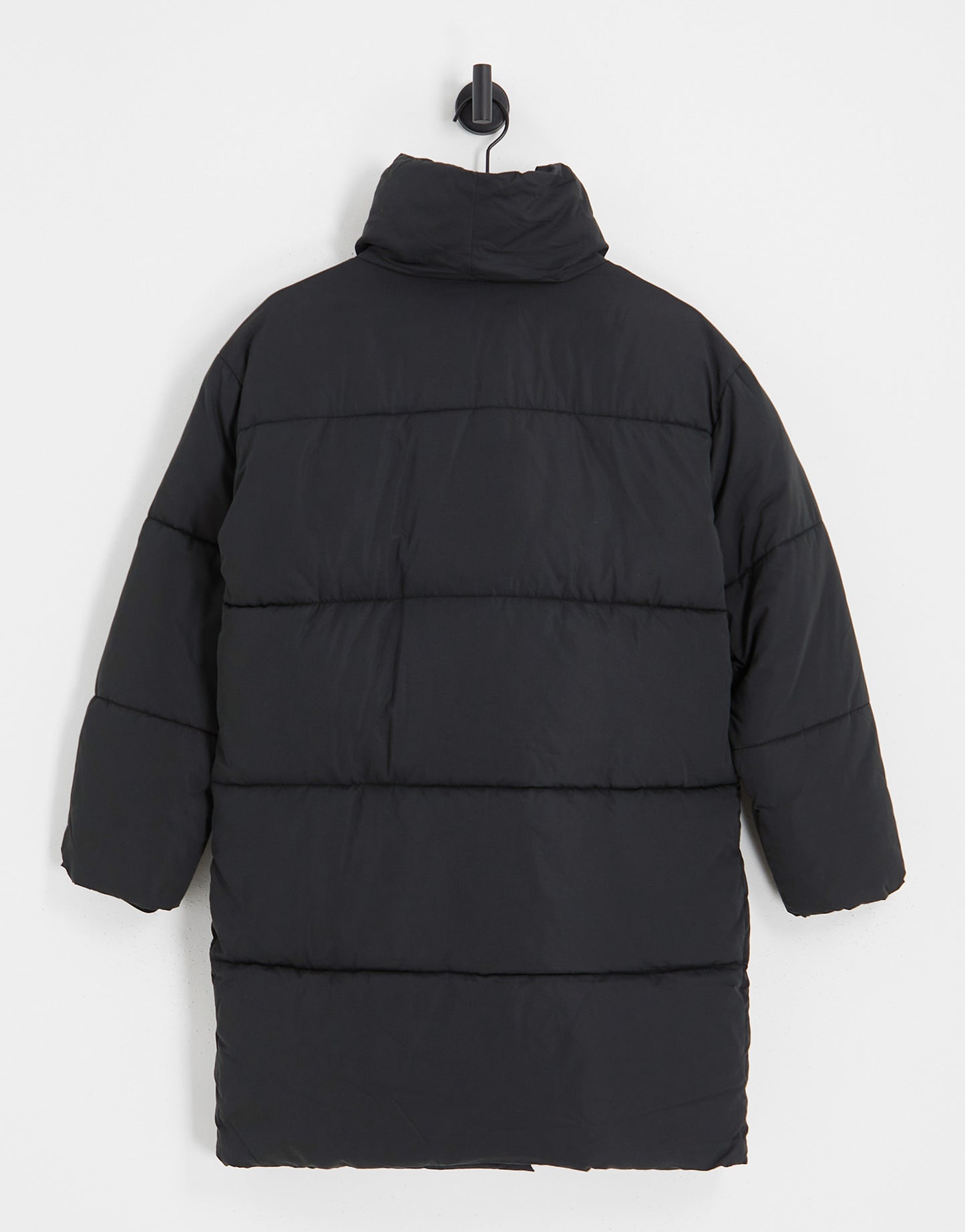 Monki oversized padded coat in black