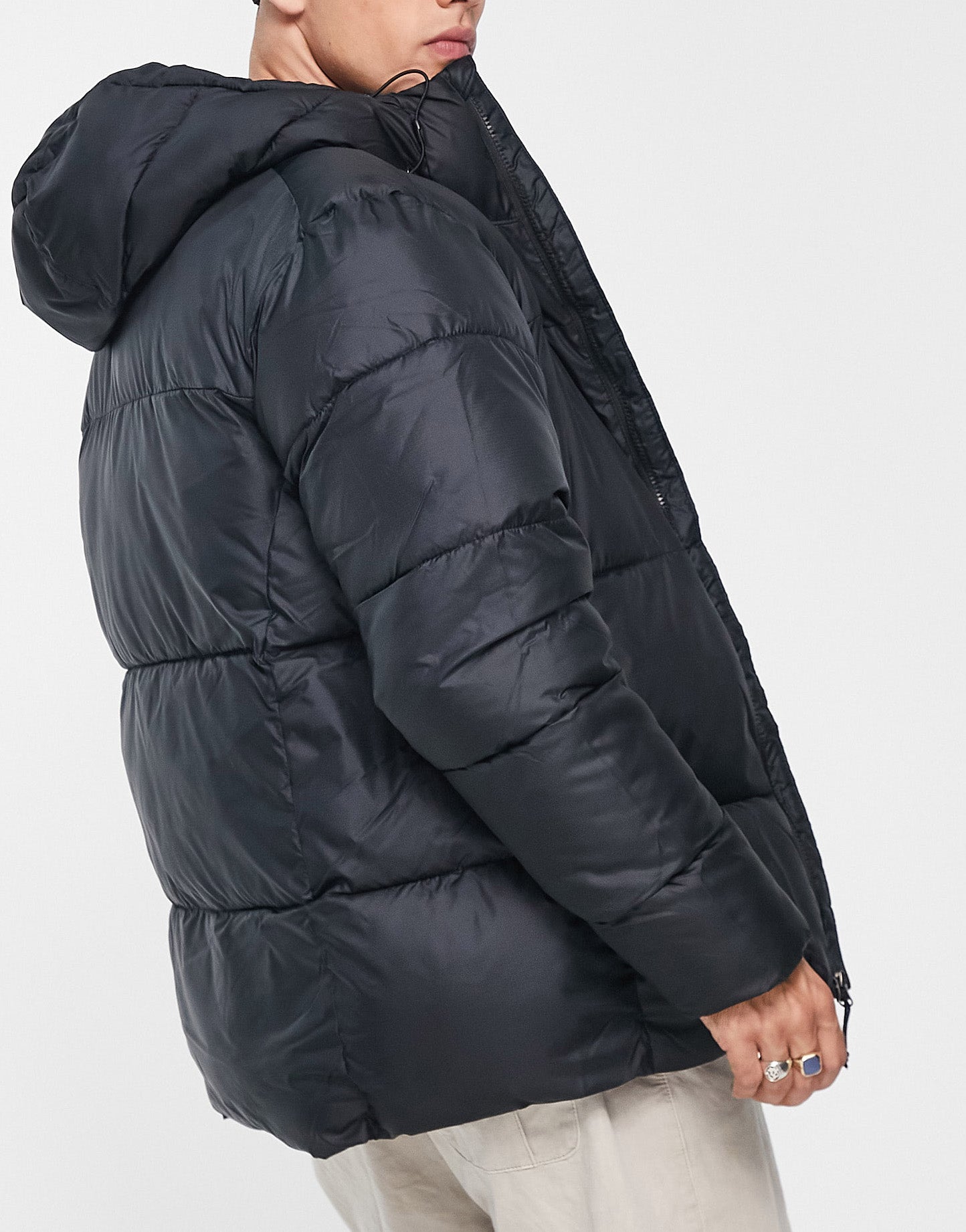 Columbia Puffect hooded puffer jacket in black