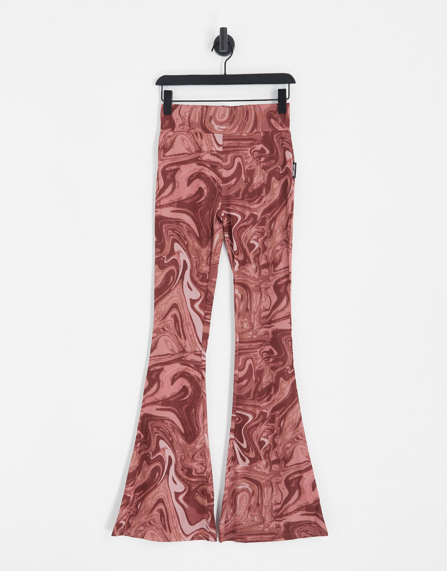 Sixth June co-ord mesh flare print trousers in pink