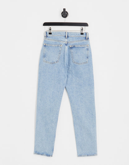 & Other Stories stretch tapered jeans in oakman blue