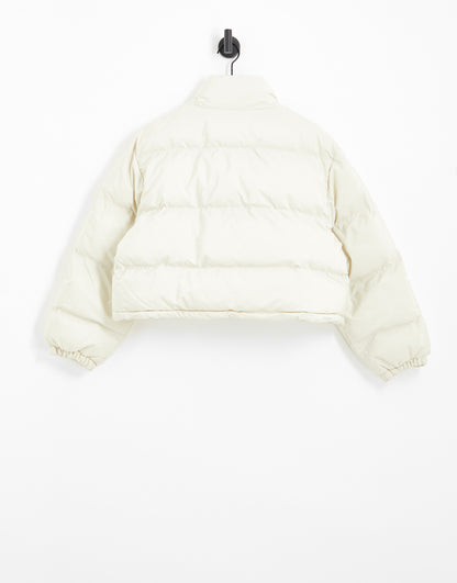 Weekday Promis padded jacket in cream