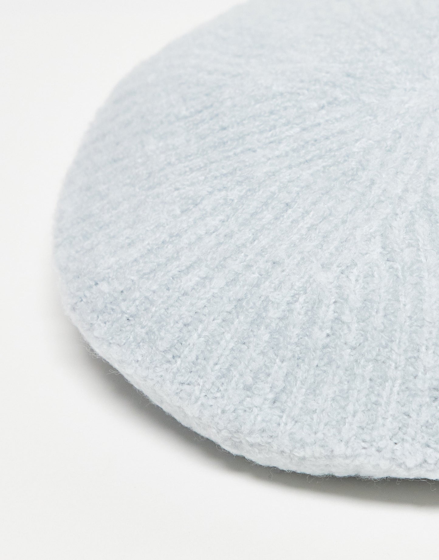 & Other Stories wool blend boucle beret in off white