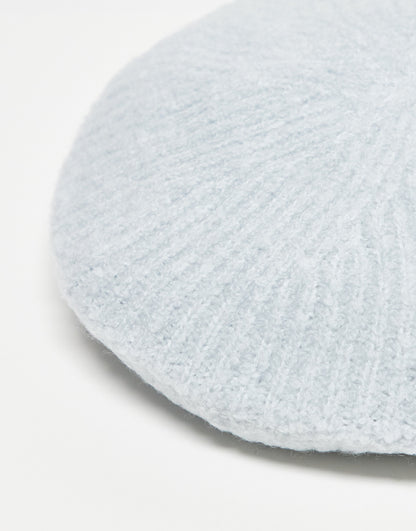 & Other Stories wool blend boucle beret in off white