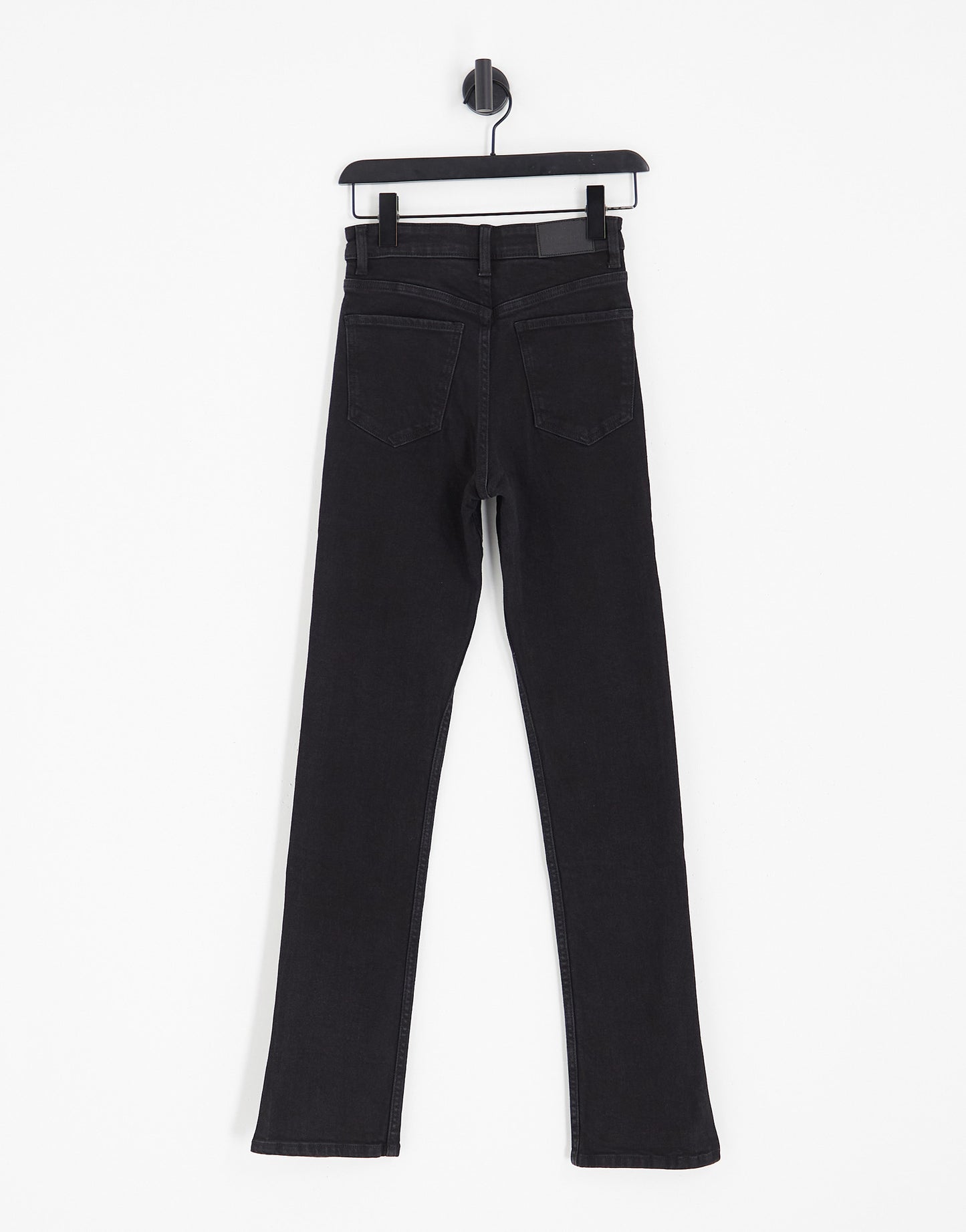 Bershka high waisted bootcut jeans in black