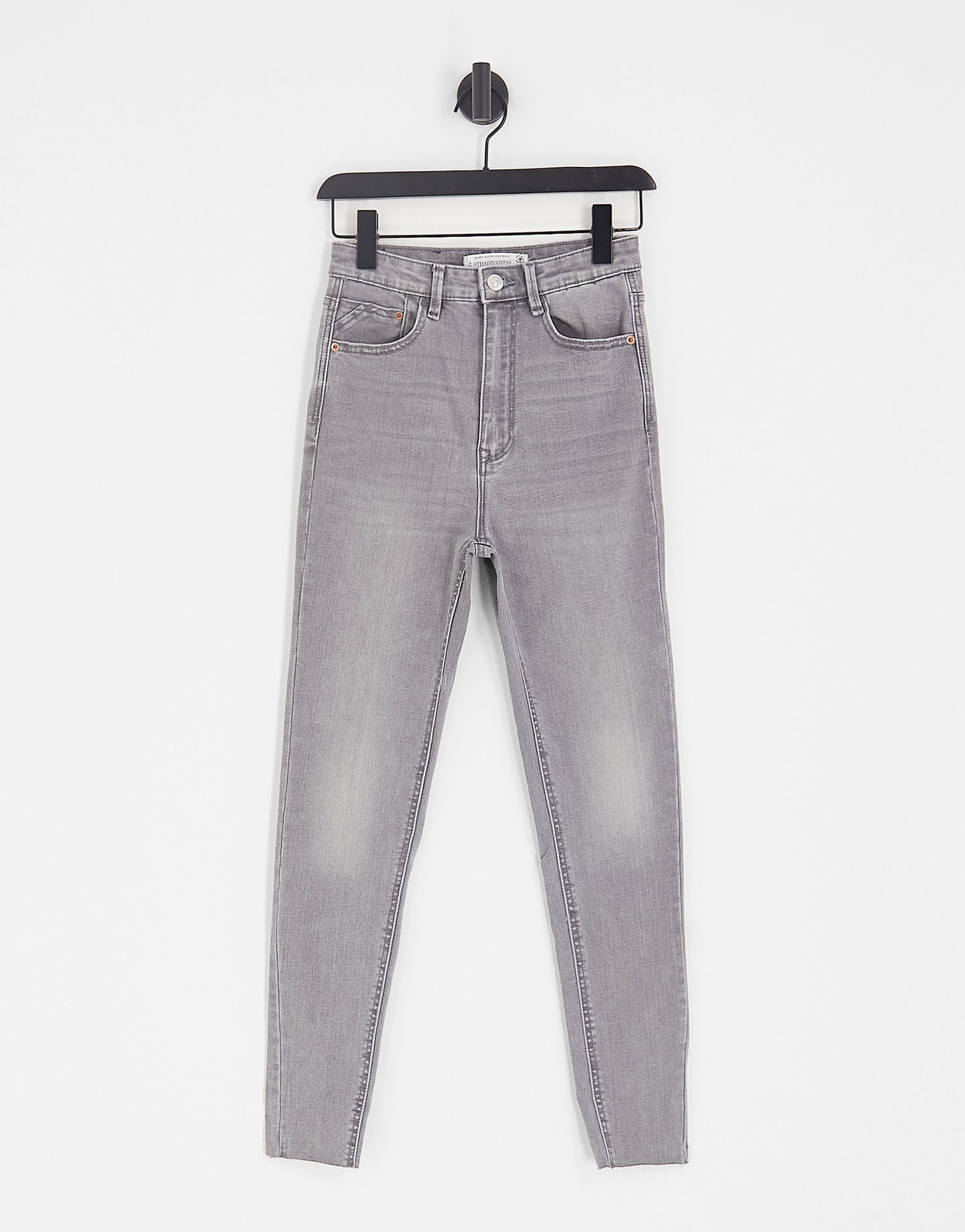 Stradivarius super high waist skinny jean in grey