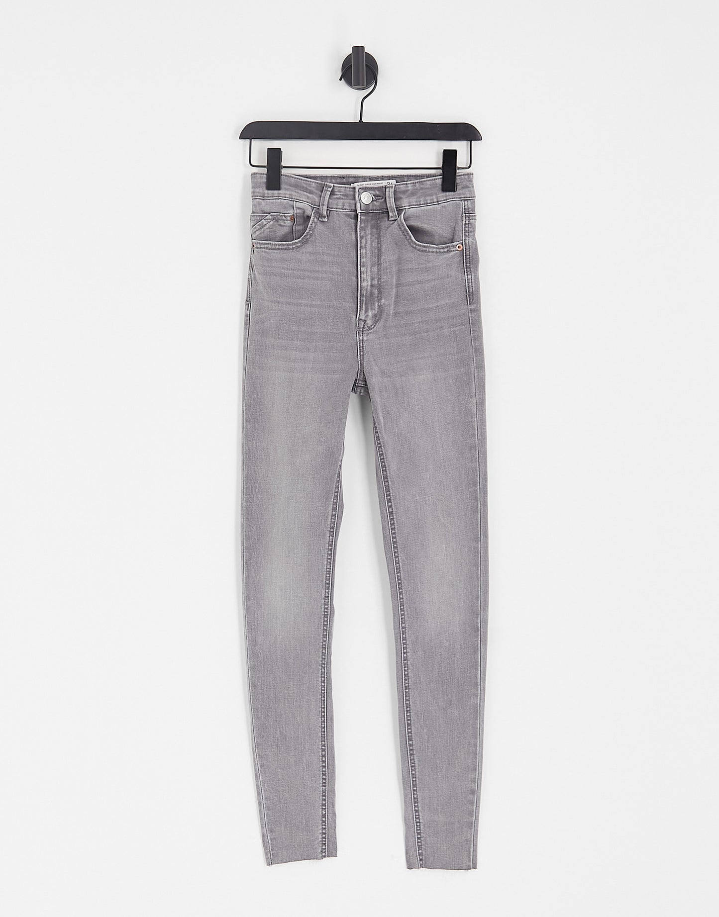 Stradivarius Tall super high waist skinny jean in grey