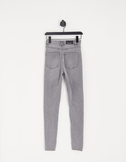 Stradivarius Tall super high waist skinny jean in grey