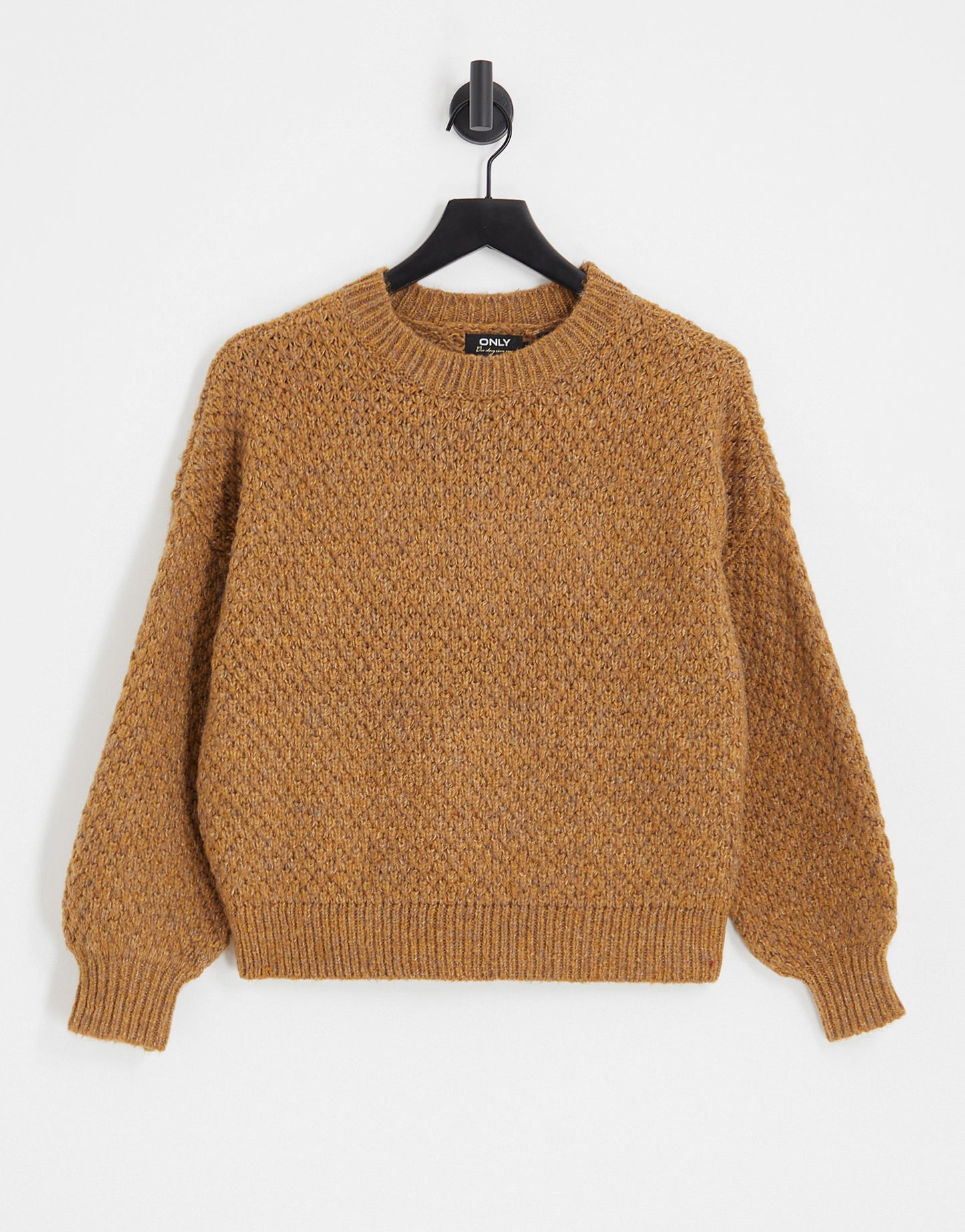 ONLY Petite chunky knit jumper in camel