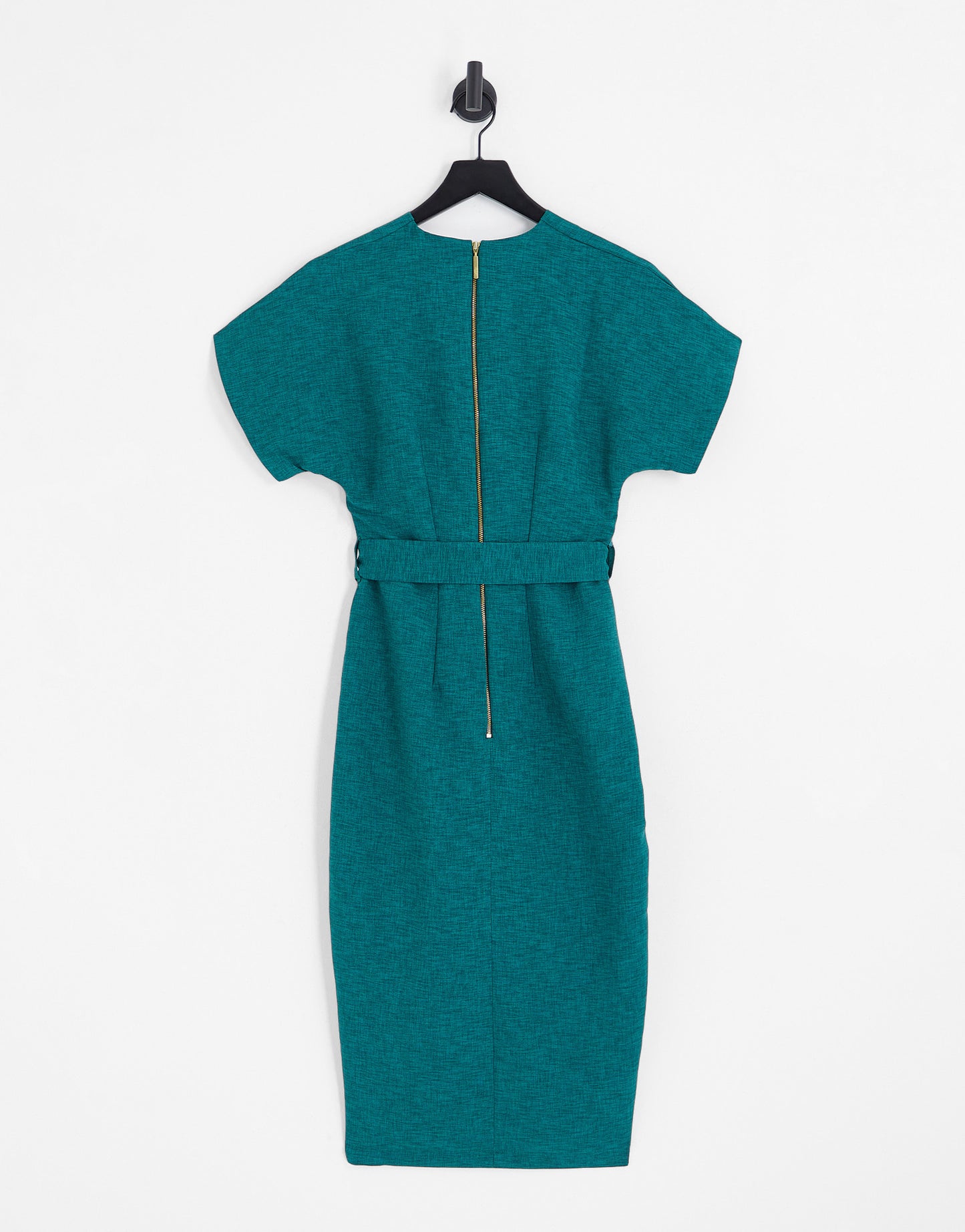 Closet London Tall kimono wrap dress in emerald