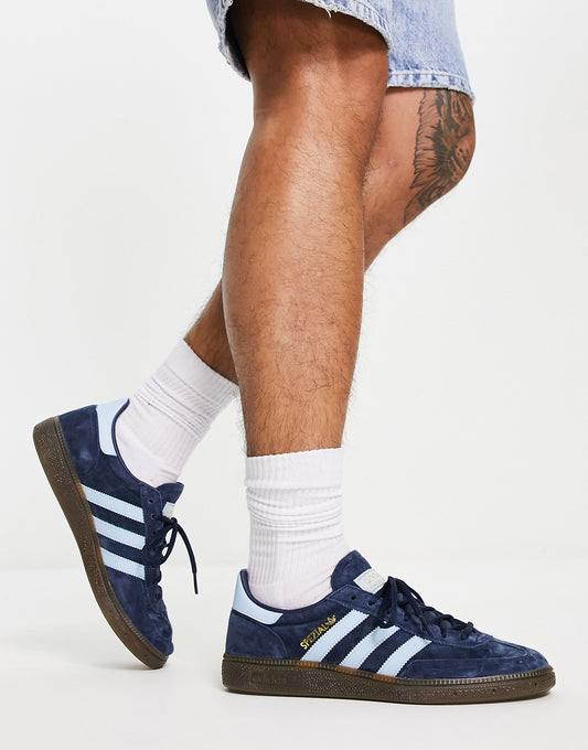 adidas Originals Handball Spezial gum sole trainers in navy